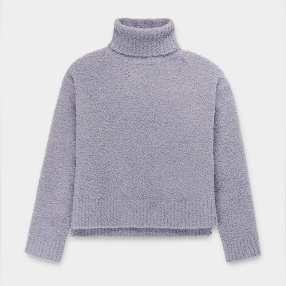Cozy Lavender Turtleneck Sweater